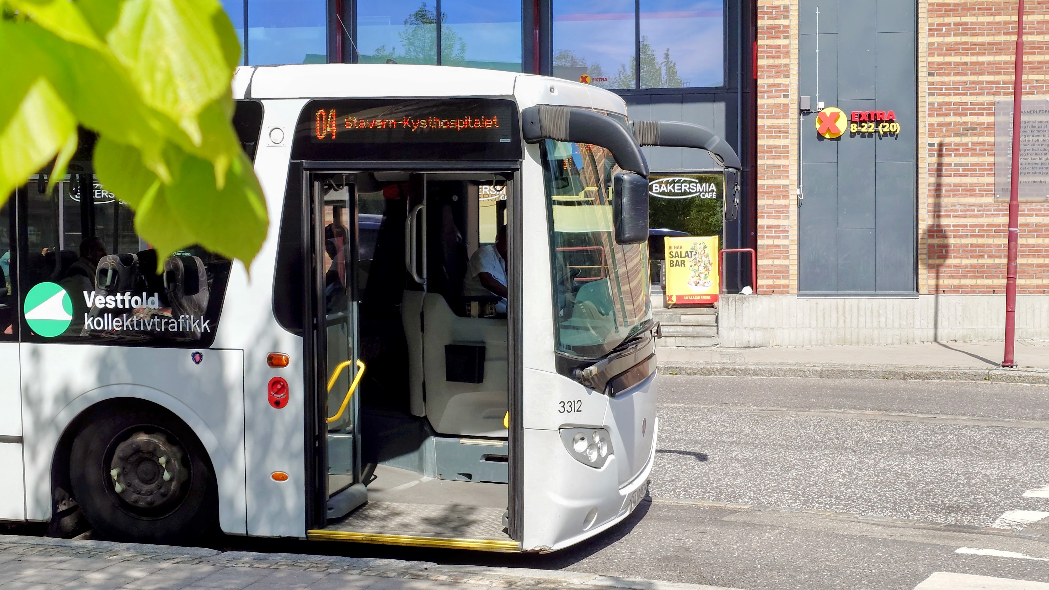 Buss I Larvik Sentrum