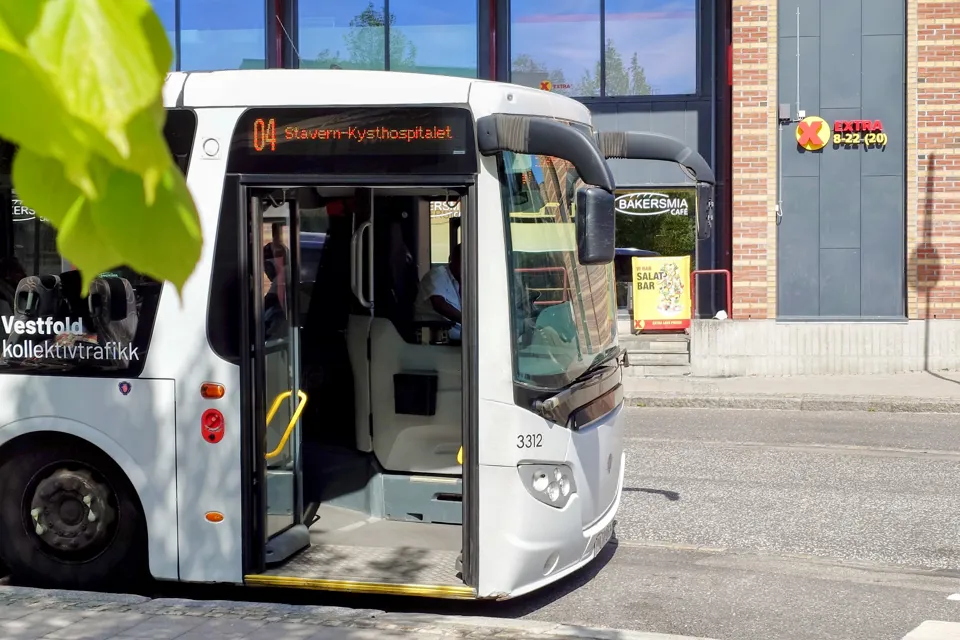 Buss I Larvik Sentrum